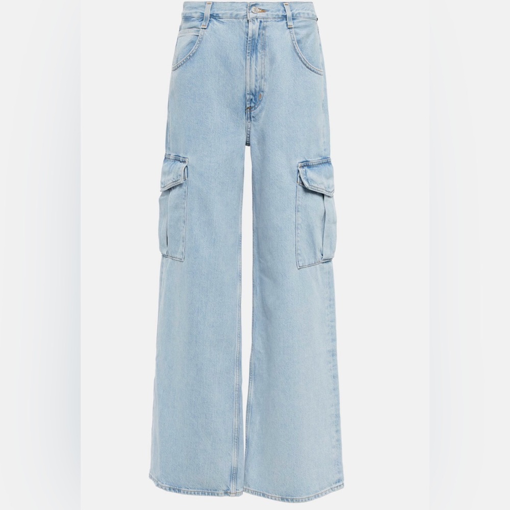 Agolde Minka Light Denim Cargo Pants